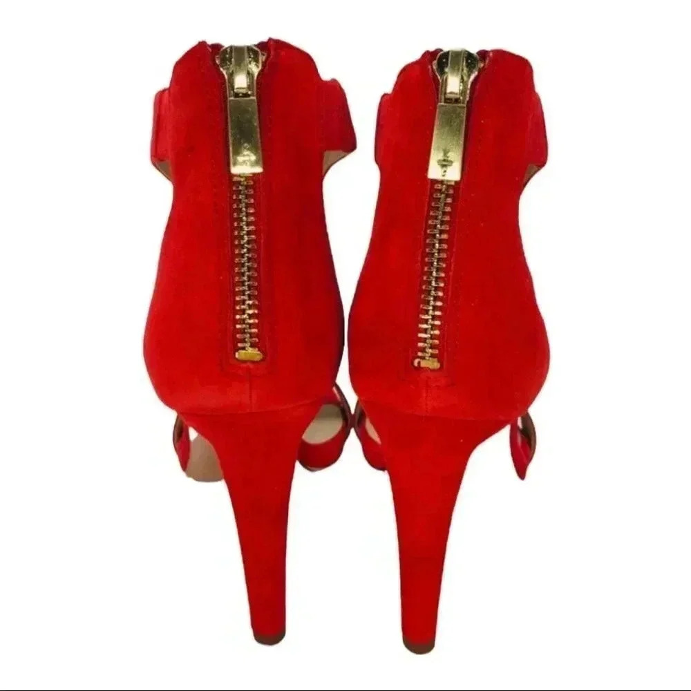 Kenneth Cole New York Brooke Red Suede Womens Pumps Size 8.5M - Picture 8 of 10